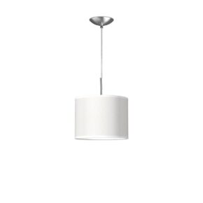 hanglamp tube deluxe bling Ø 25 cm - wit