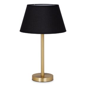 Home sweet home tafellamp Stick messing & lampenkap Largo - zwart