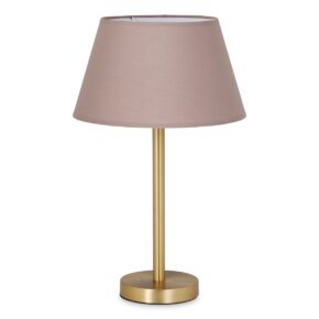 Home sweet home tafellamp Stick messing & lampenkap Largo - taupe