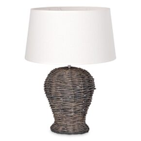 Home sweet home tafellamp Roseau & transparante lampenkap - warmwit