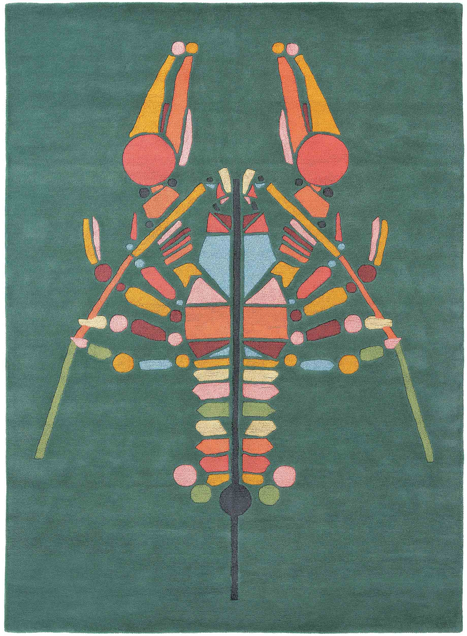 Ted Baker - Emerging Lobster Green 160407 - 250x350 cm Vloerkleed