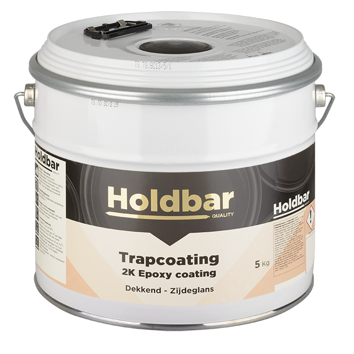 Holdbar Trapcoating Gitzwart (RAL 9005) 5 kg