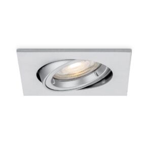 Home sweet home maestro vierkant inbouwspot ↔ 9,4 cm zilvergrijs