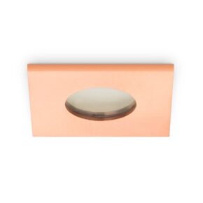 Home sweet home splash vierkant IP65 inbouwspot ↔ 8,2 cm koper