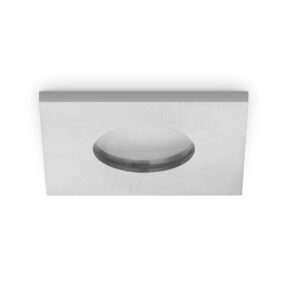 Home sweet home splash vierkant IP65 inbouwspot ↔ 8,2 cm mat staal