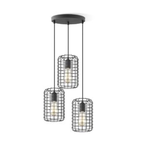 Home sweet home netting hanglamp rond 3L zwart