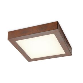 Home sweet home ska LED plafondlamp 22,5 vierkant roest