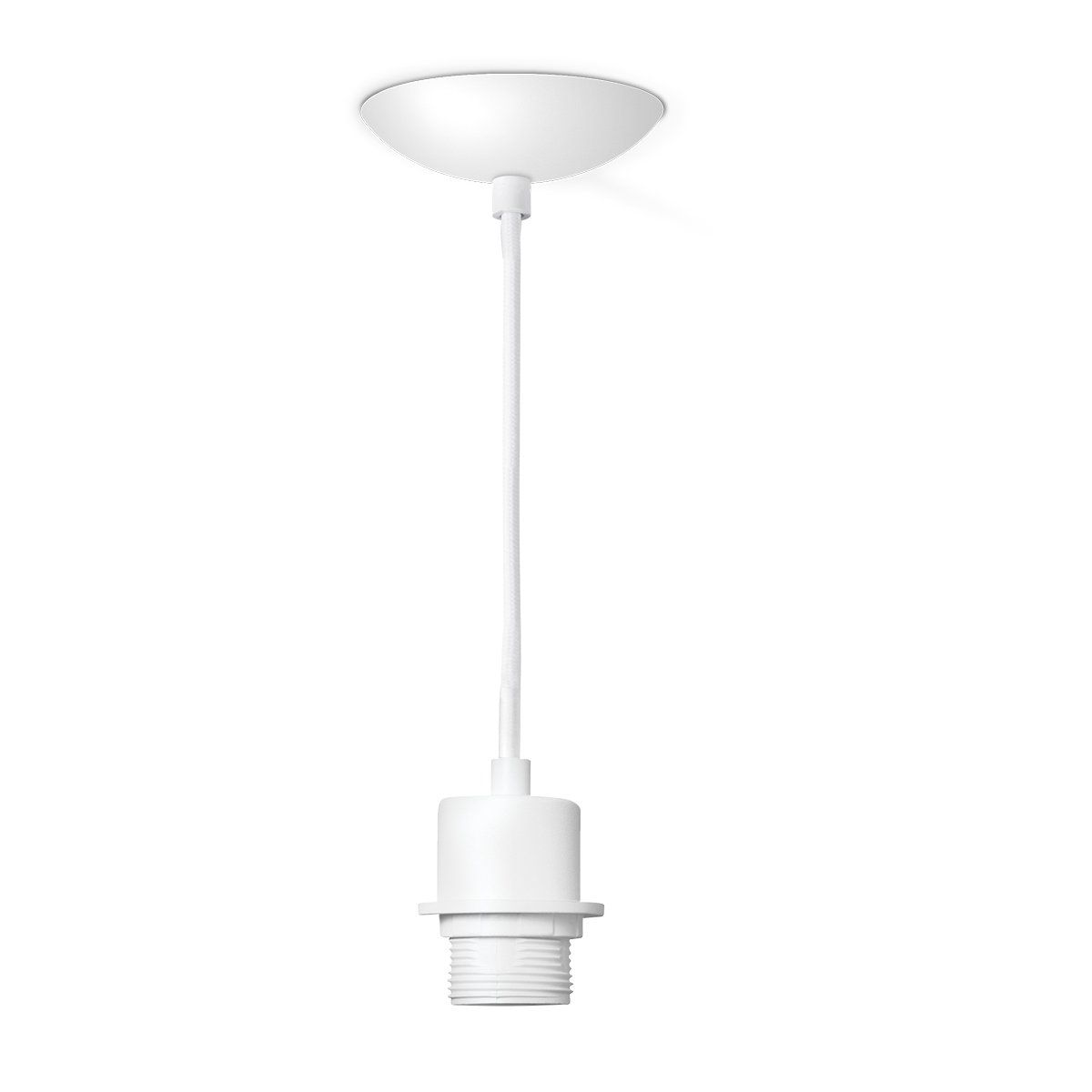 Home sweet home fabric verlichtingspendel wit