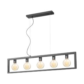 Home sweet home fito hanglamp 5L rechthoek vlak zwart