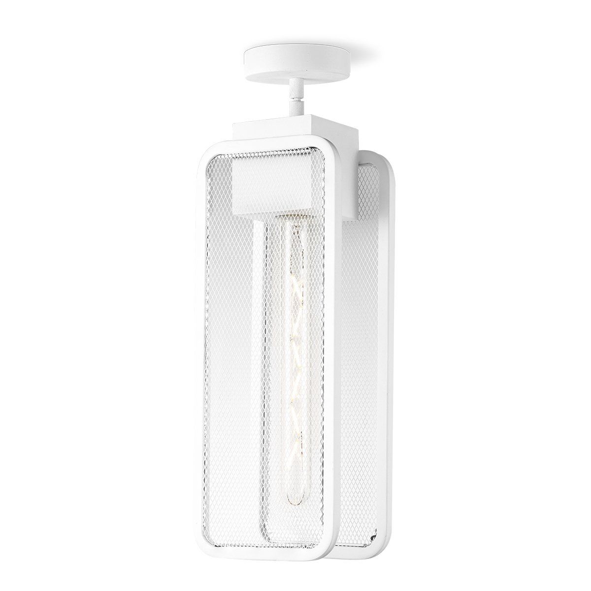 Home sweet home weave plafondlamp wit