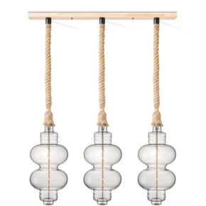 Home sweet home touw hanglamp Leonardo 3L Diabolo - helder
