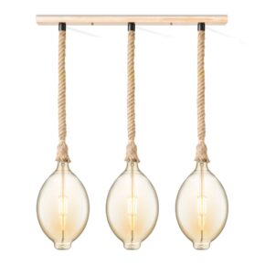 Home sweet home touw hanglamp Leonardo 3L Oval - amber