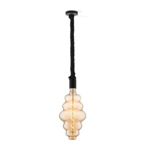 Home sweet home hanglamp Leonardo zwart Cloud - amber