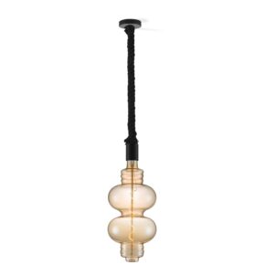 Home sweet home hanglamp Leonardo zwart Diabolo - amber