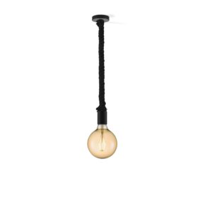 Home sweet home hanglamp Leonardo zwart Globe g125 - amber