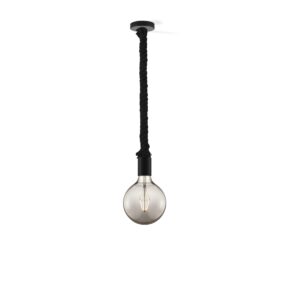 Home sweet home hanglamp Leonardo zwart Globe g125 - smoke