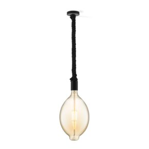 Home sweet home hanglamp Leonardo zwart Oval - amber