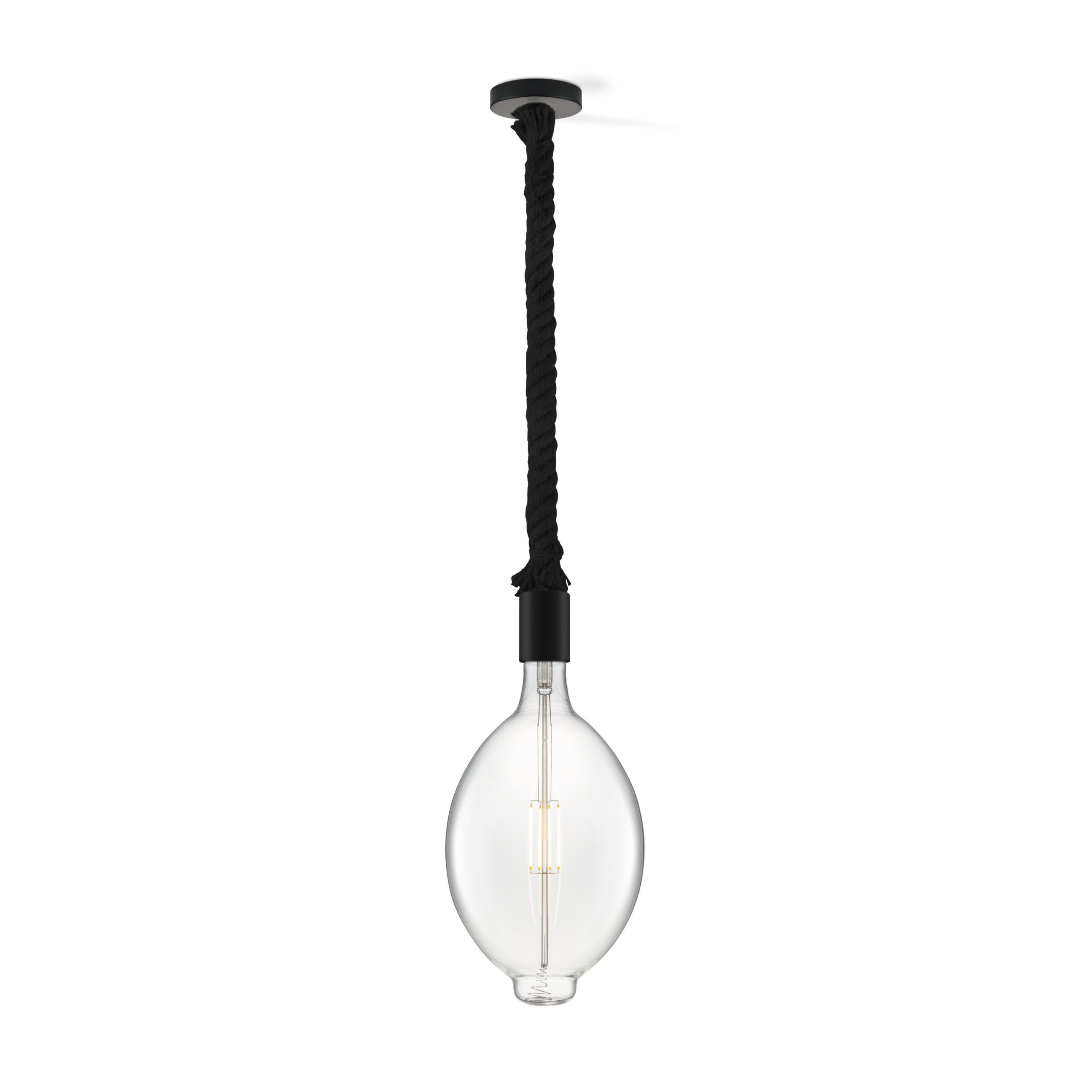 Home sweet home hanglamp Leonardo zwart Oval - helder