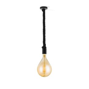 Home sweet home hanglamp Leonardo zwart Pear - amber