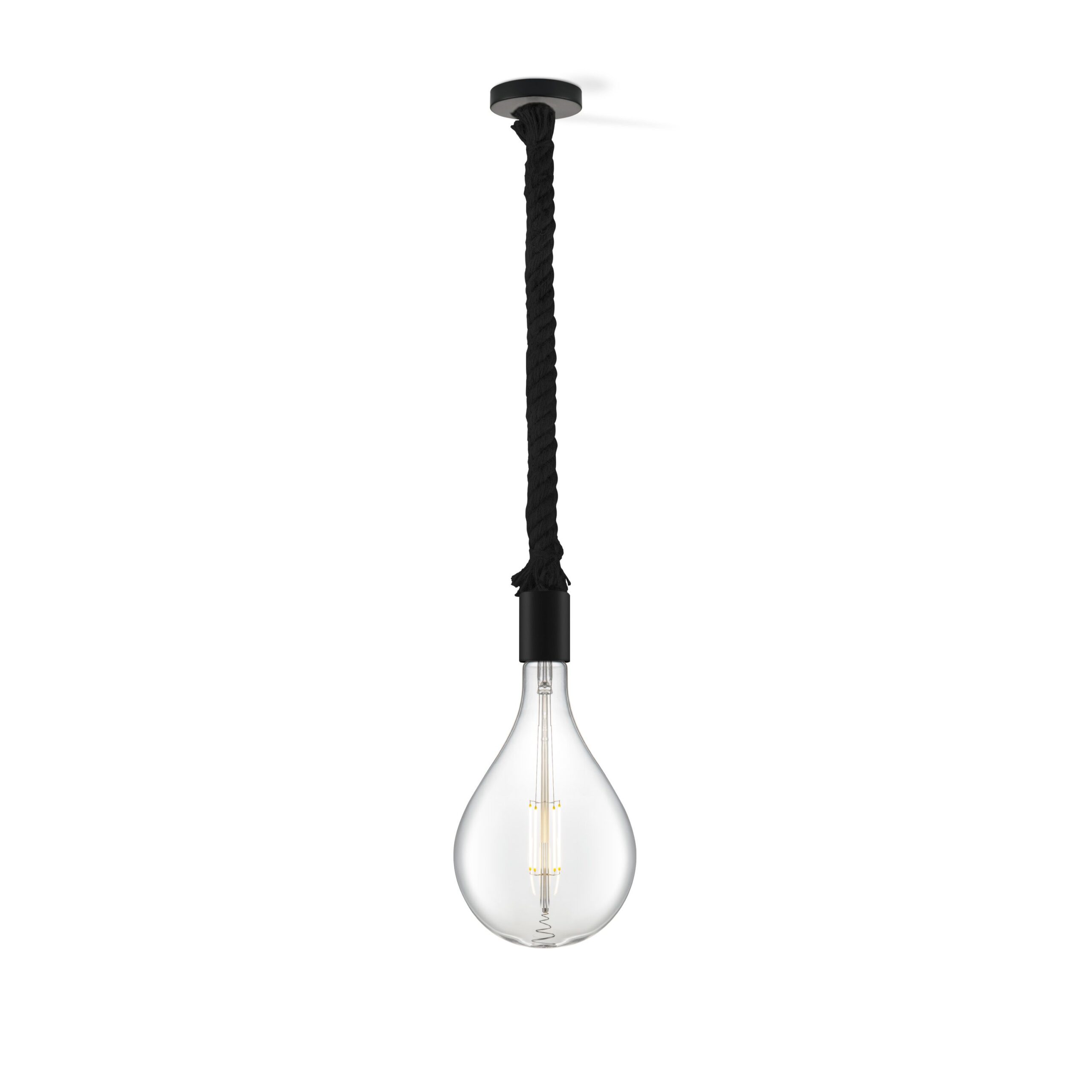 Home sweet home hanglamp Leonardo zwart Pear - helder