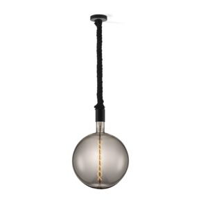 Home sweet home hanglamp Leonardo zwart Spiral g260 - smoke