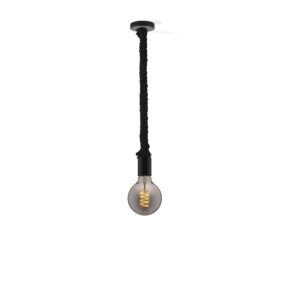 Home sweet home hanglamp Leonardo zwart Spiral g95 - smoke
