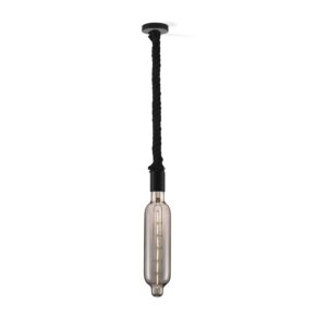 Home sweet home hanglamp Leonardo zwart Tube - smoke