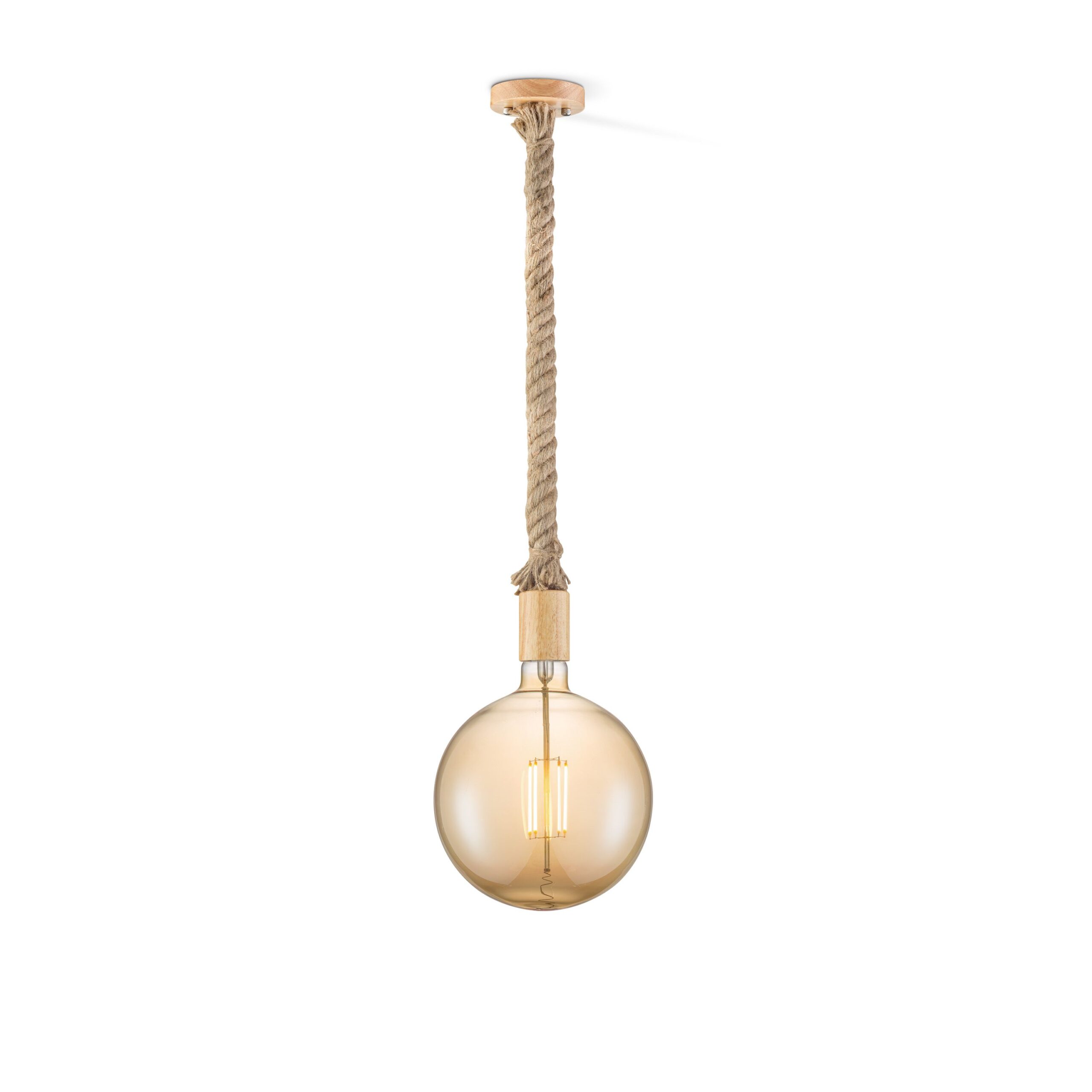 Home sweet home hanglamp Leonardo Globe g180 - amber