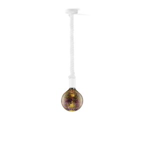 Home sweet home hanglamp Leonardo wit Globe - multicolor