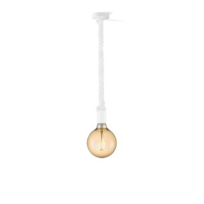 Home sweet home hanglamp Leonardo wit Globe g125 - amber