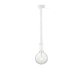 Home sweet home hanglamp Leonardo wit Globe g125 - helder