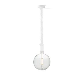 Home sweet home hanglamp Leonardo wit Globe g180 - helder