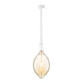 Home sweet home hanglamp Leonardo wit Oval - amber