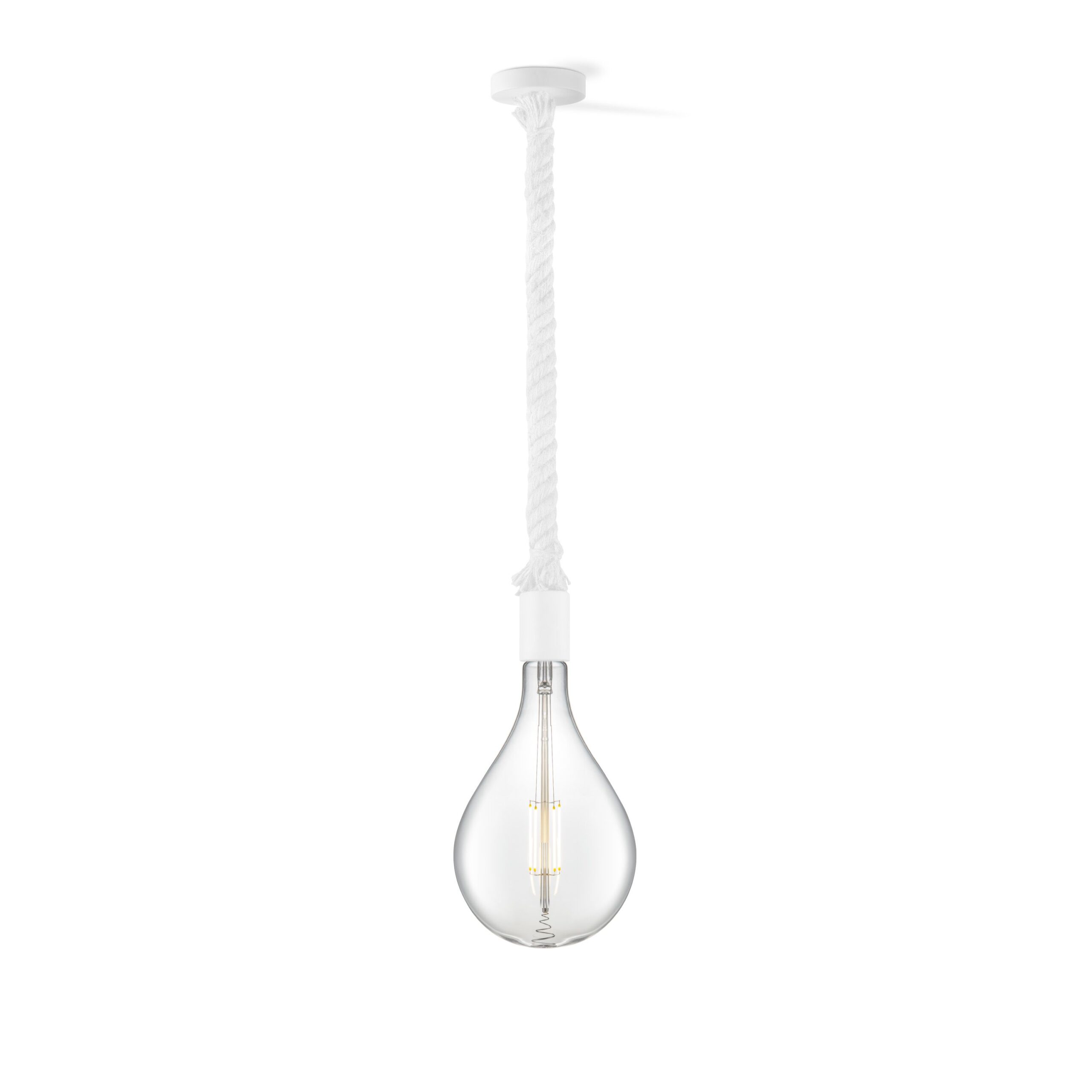 Home sweet home hanglamp Leonardo wit Pear - helder