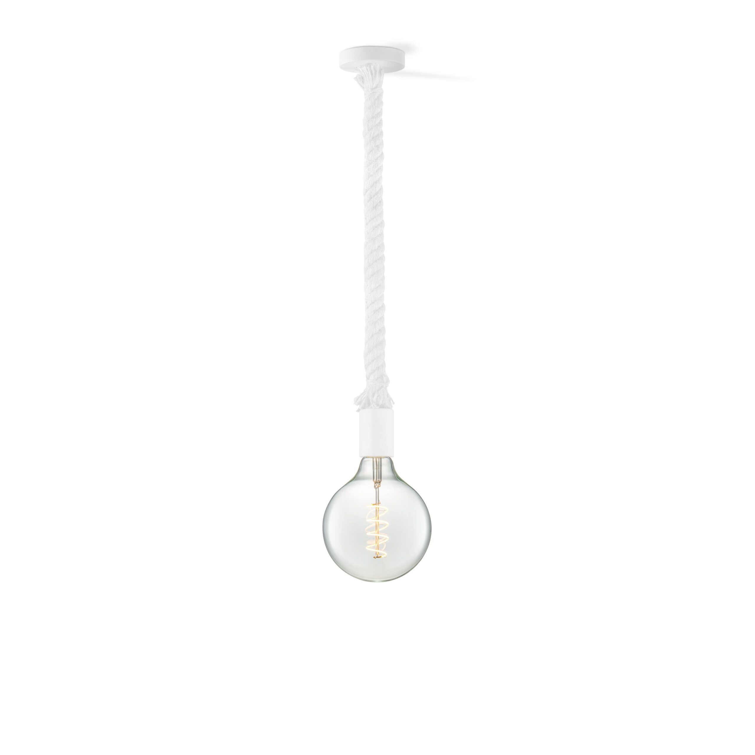 Home sweet home hanglamp Leonardo wit Spiral g125 - helder