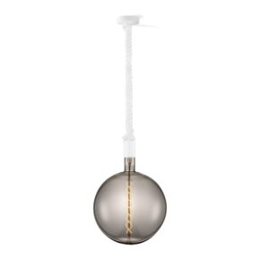 Home sweet home hanglamp Leonardo wit Spiral g260 - smoke
