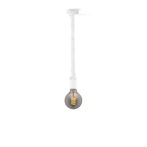 Home sweet home hanglamp Leonardo wit Spiral g95 - smoke