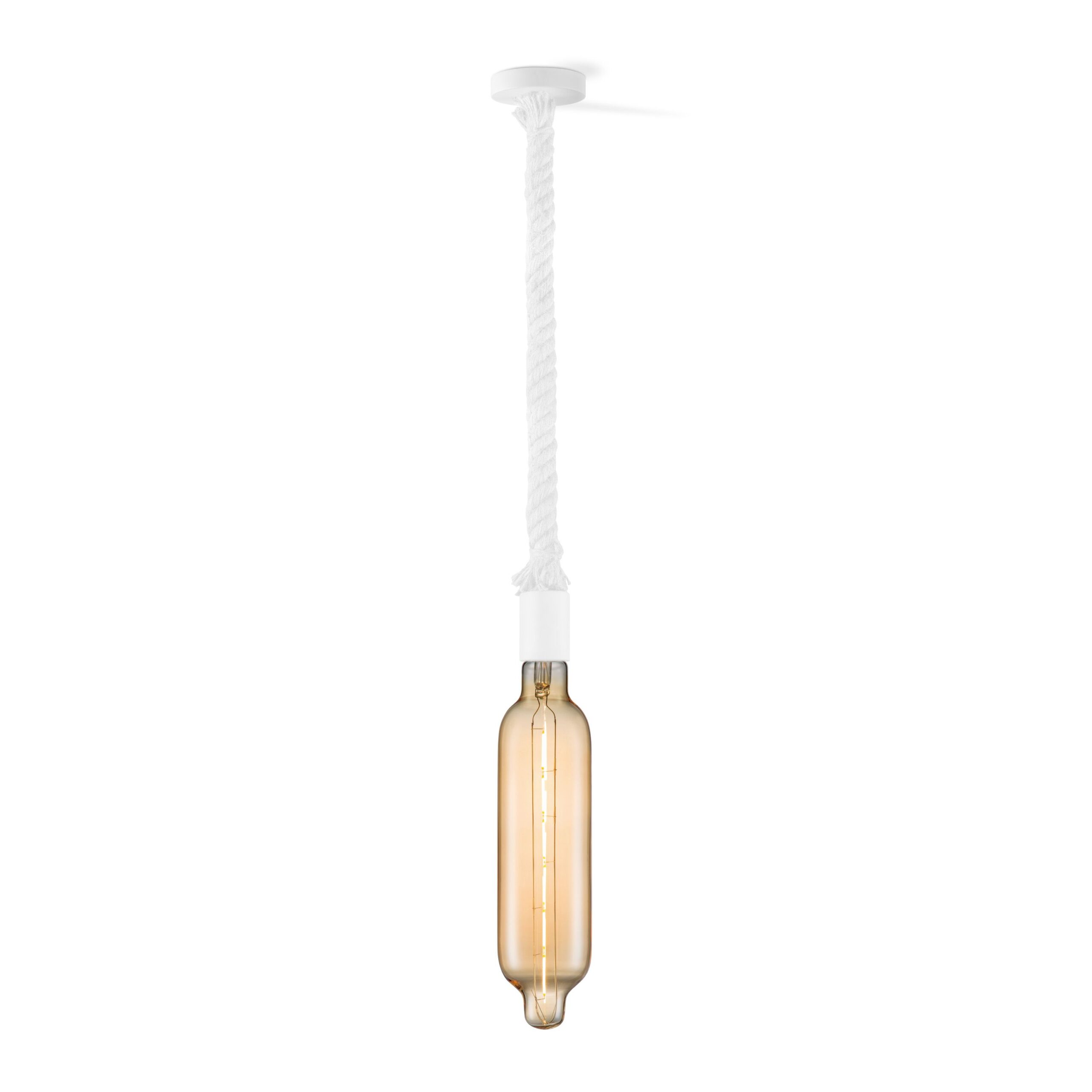 Home sweet home hanglamp Leonardo wit Tube - amber