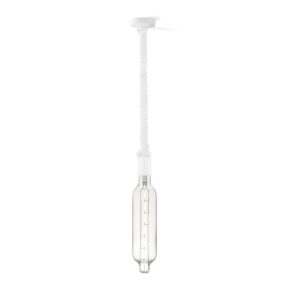Home sweet home hanglamp Leonardo wit Tube - helder