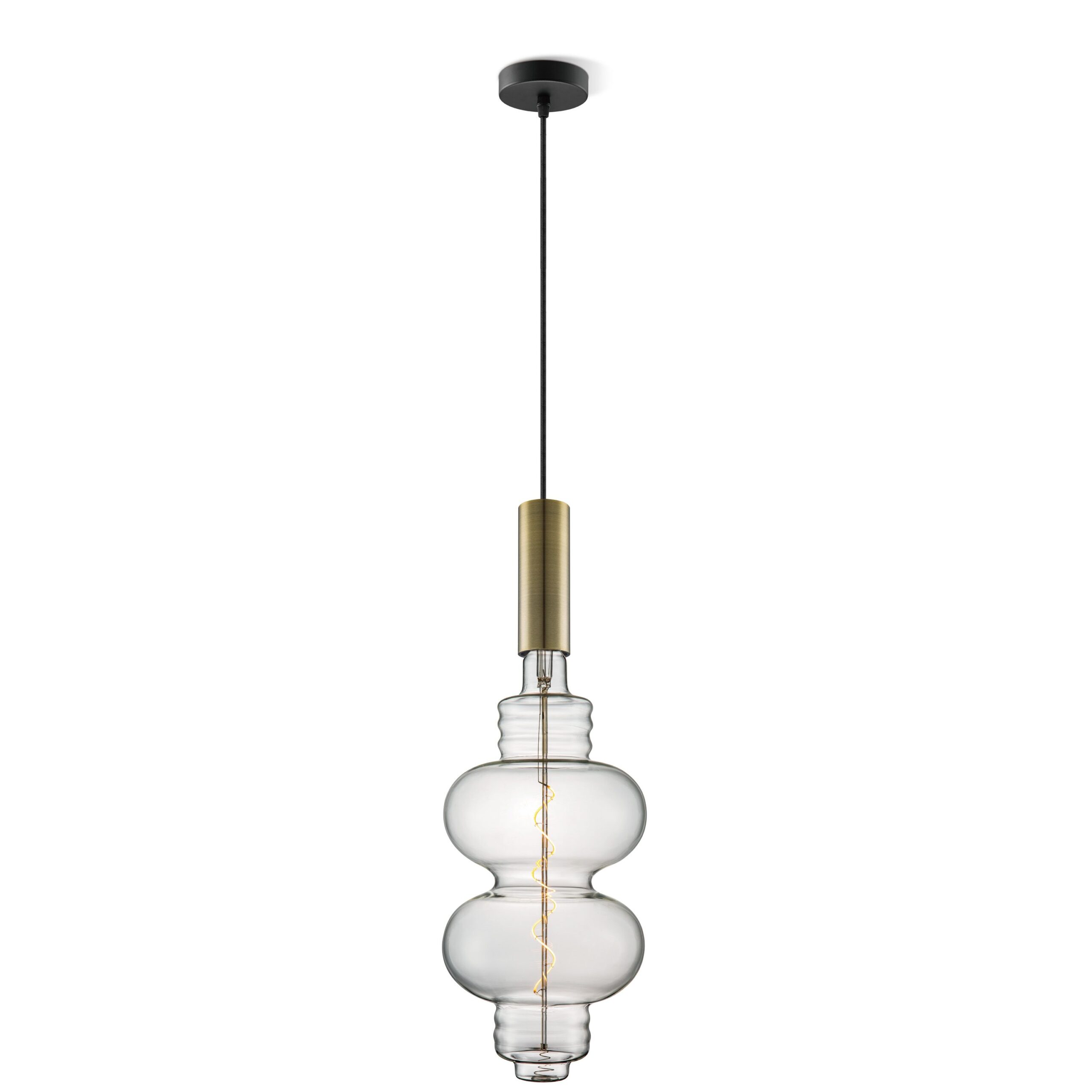Home sweet home hanglamp Saga brons Diabolo - helder