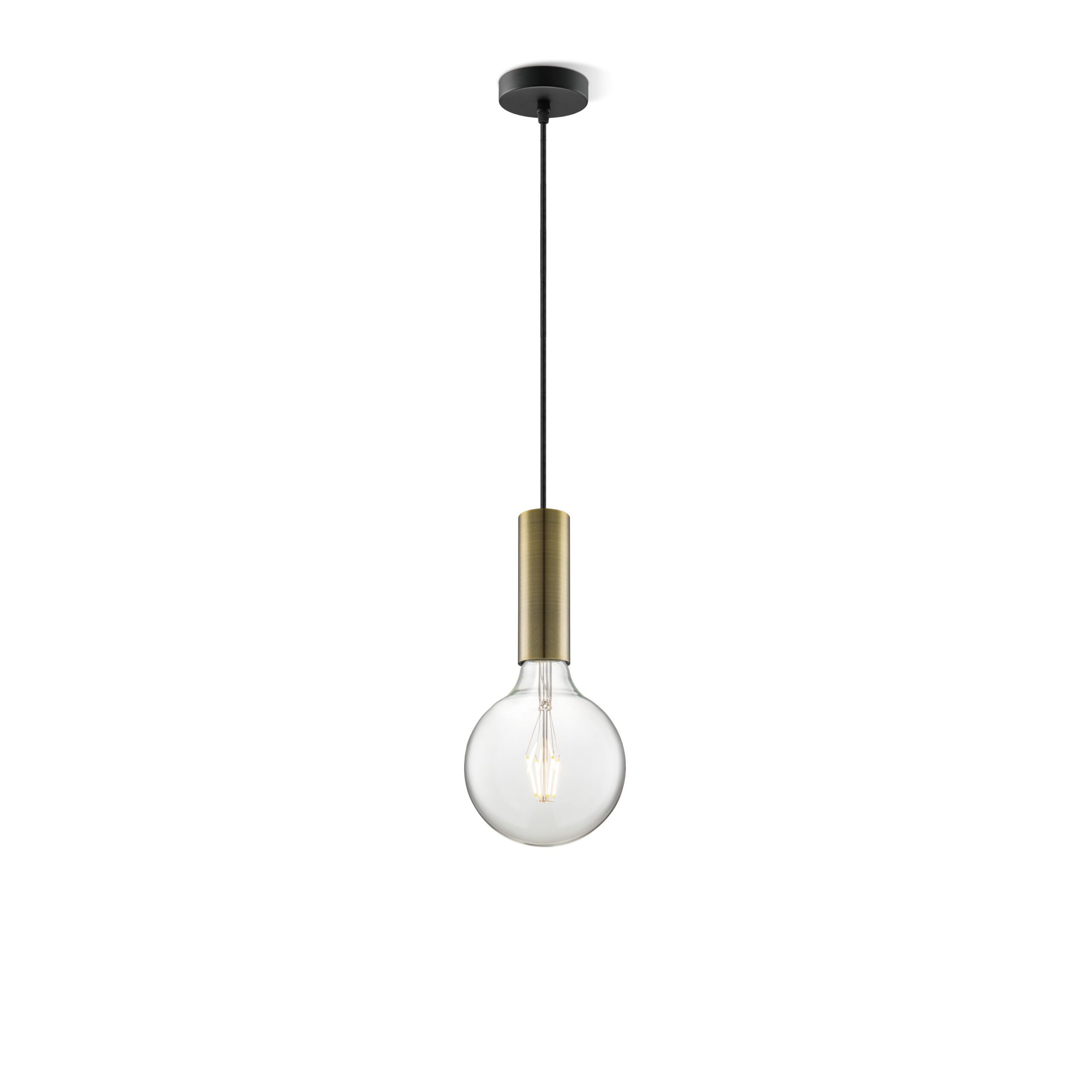 Home sweet home hanglamp Saga brons Globe g125 - helder