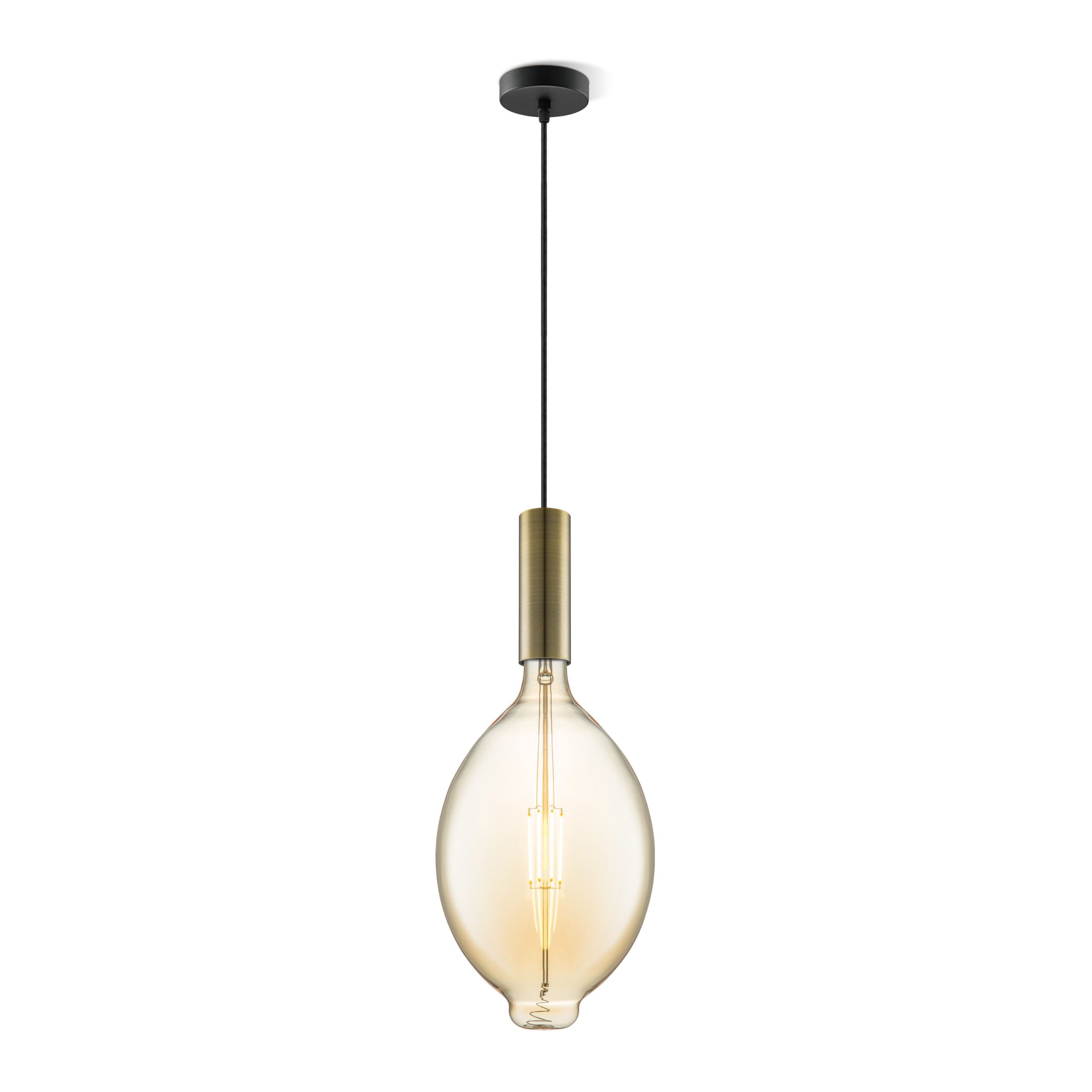 Home sweet home hanglamp Saga brons Oval - amber