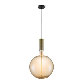 Home sweet home hanglamp Saga brons Spiral g260 - amber