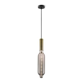 Home sweet home hanglamp Saga brons Tube - smoke