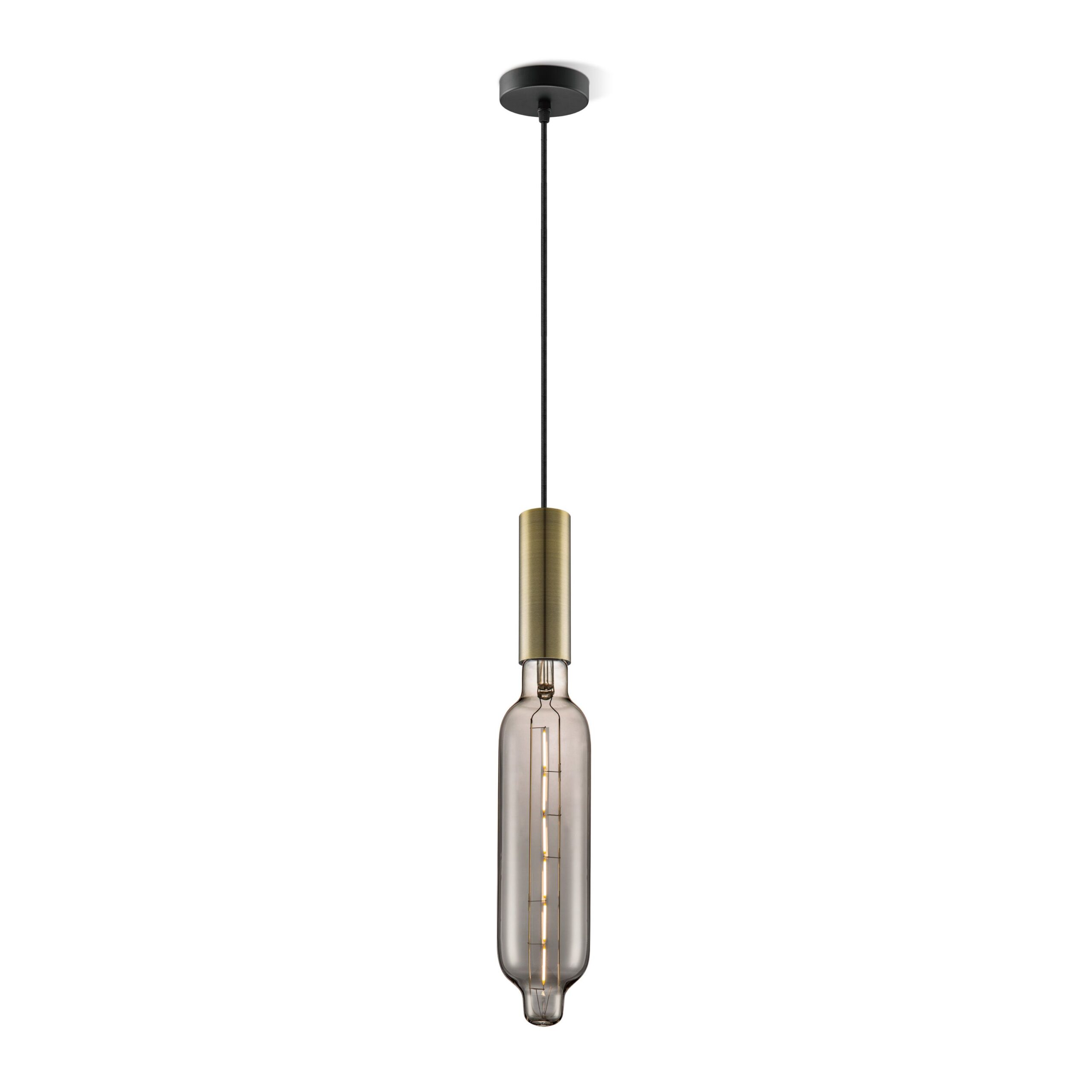 Home sweet home hanglamp Saga brons Tube - smoke