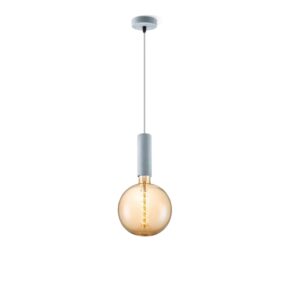 Home sweet home hanglamp Saga beton Spiral g180 - amber