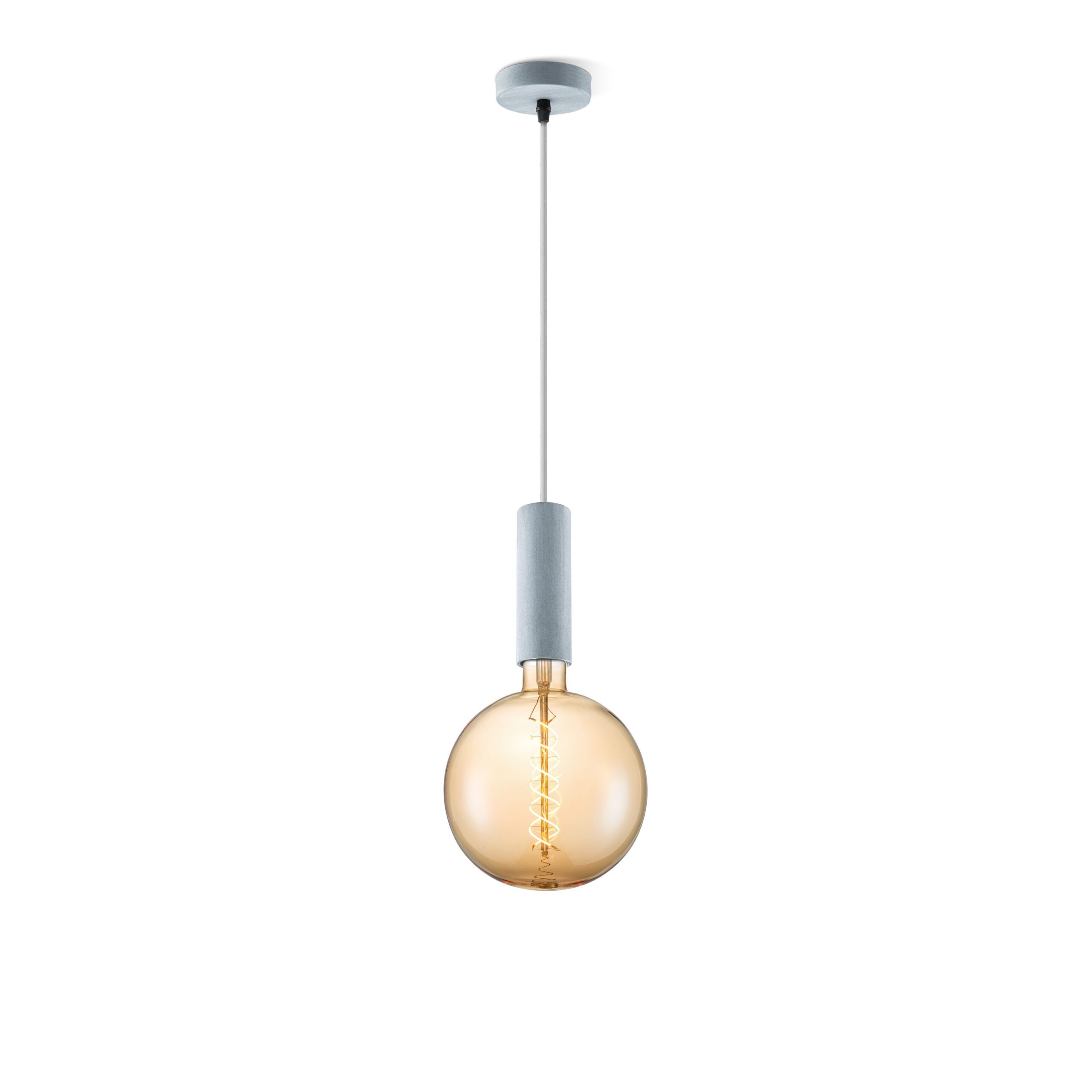 Home sweet home hanglamp Saga beton Spiral g180 - amber