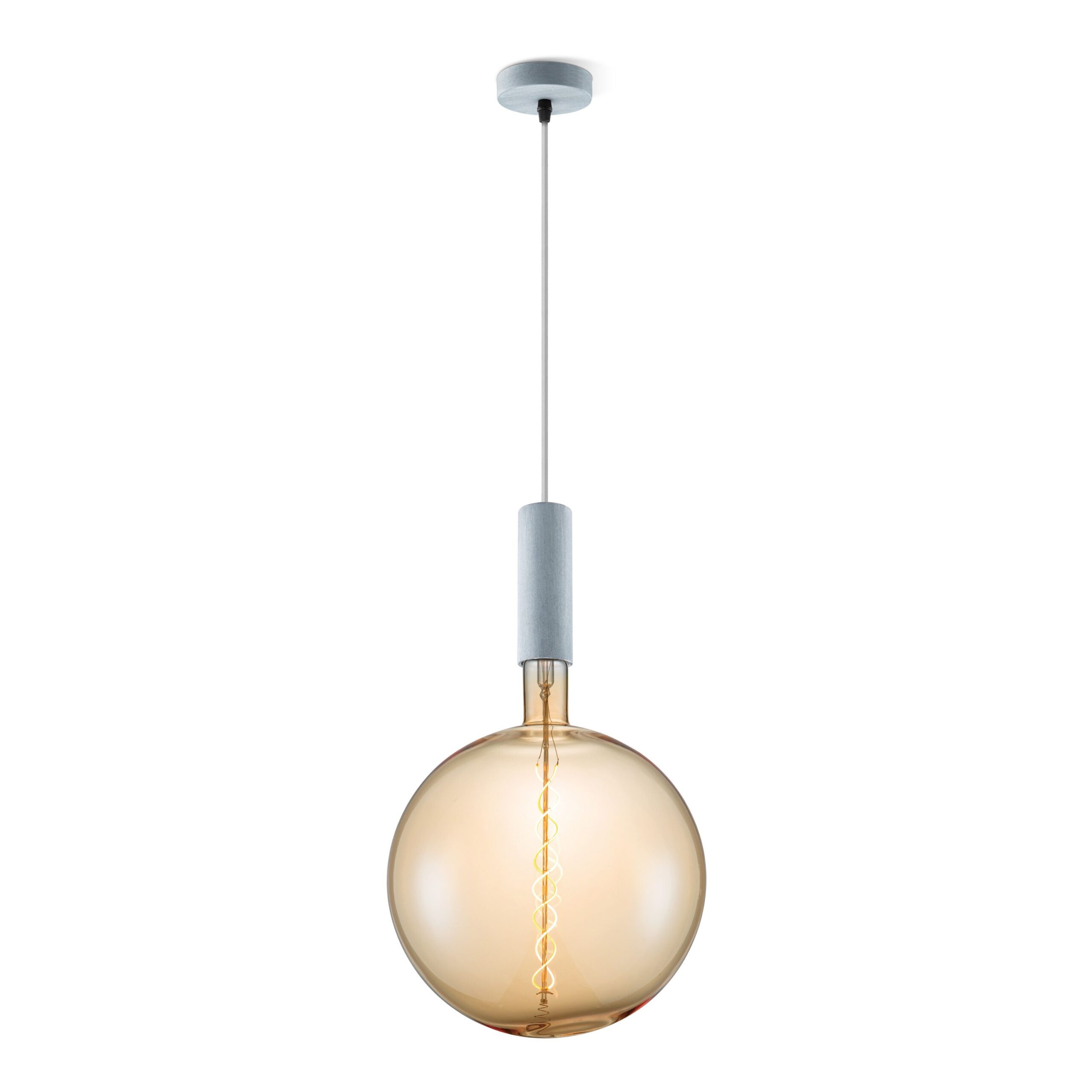 Home sweet home hanglamp Saga beton Spiral g260 - amber