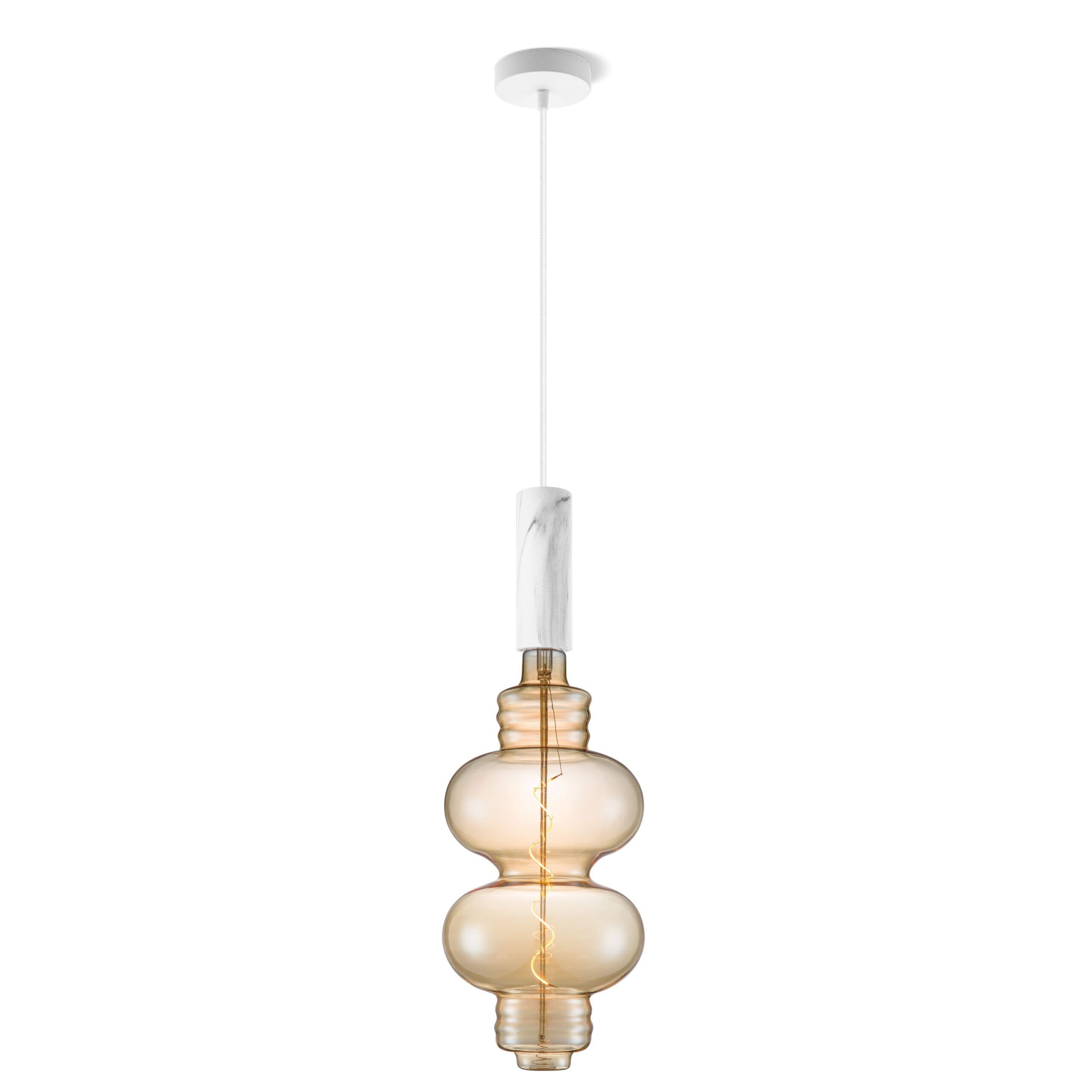 Home sweet home hanglamp Saga marmer Diabolo - amber