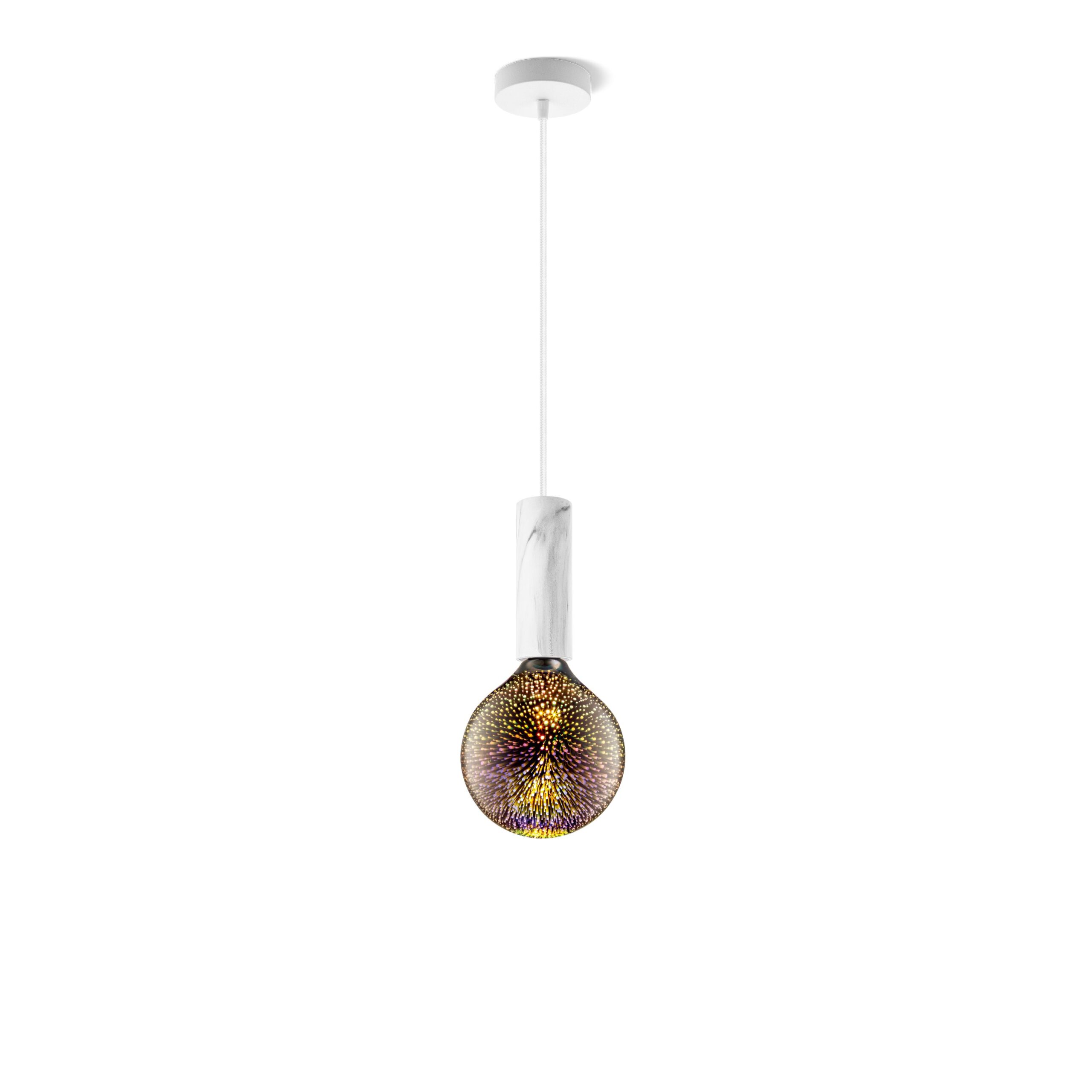 Home sweet home hanglamp Saga marmer Globe - 3D